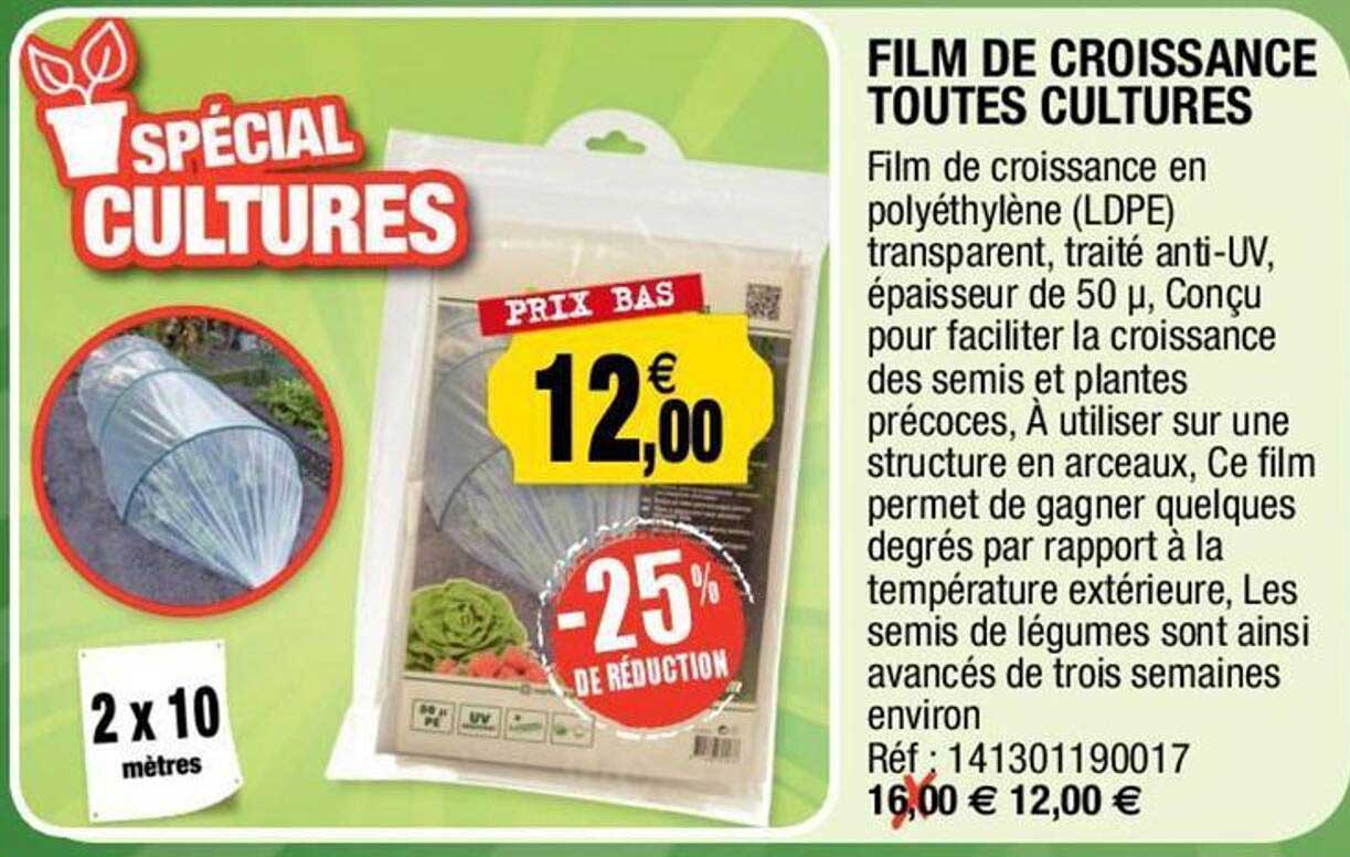 film de croissance toutes cultures