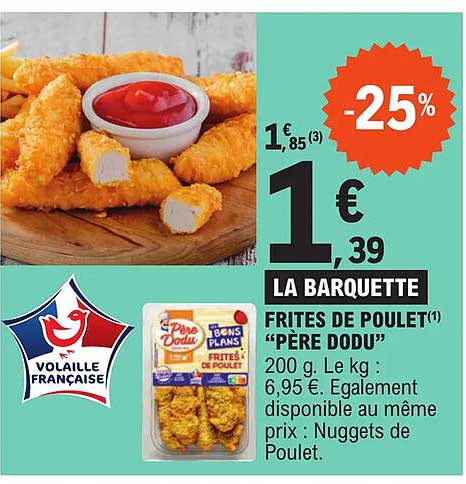 frites de poulet "père dodu"