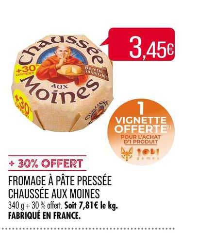 fromage à pâte pressée chaussée aux moines