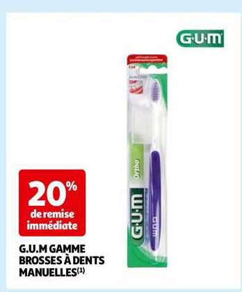 g.u.m. gamme brosses à dents manuelles