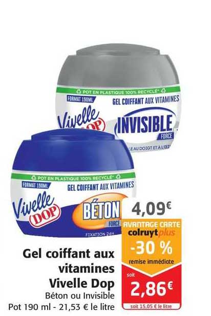Gel Coiffant Aux Vitamines Vivelle Dop
