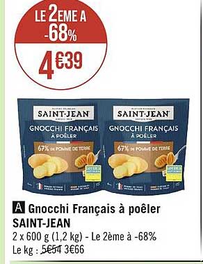 gnocchi français à poêler saint-jean