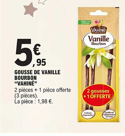 gousse de vanille bourbon "vahiné"