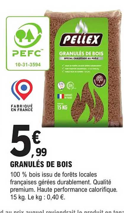 Granulés De Bois Pellex