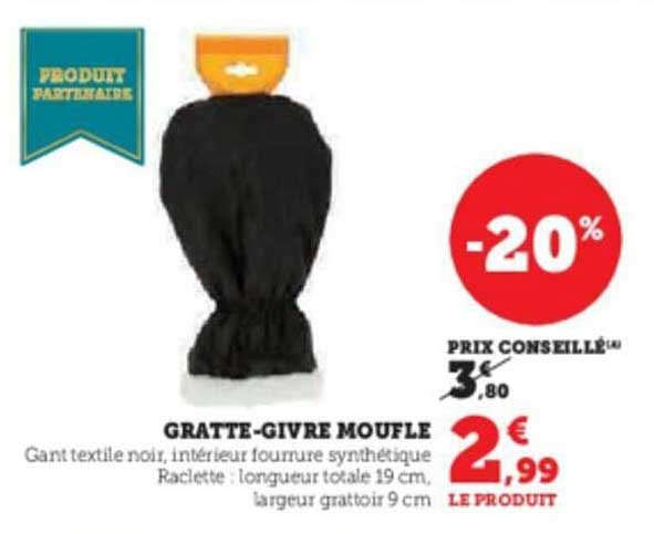 gratte-givre moufle