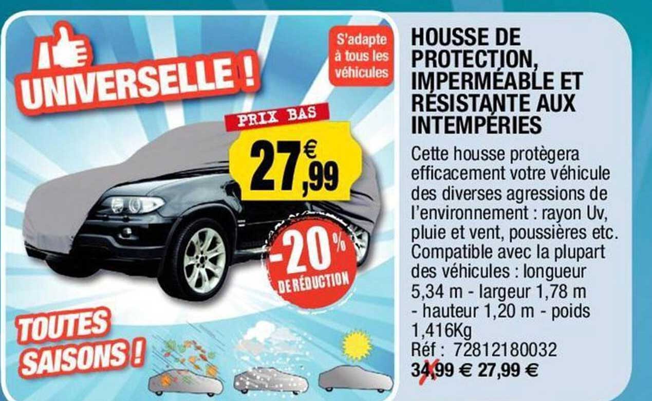 housse de protection, imperméable et résistante aux intempéries