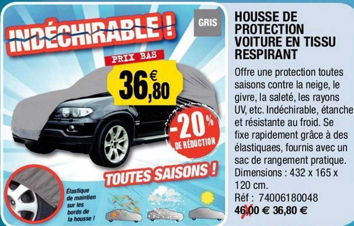Housse De Protection Voiture En Tissu Respirant