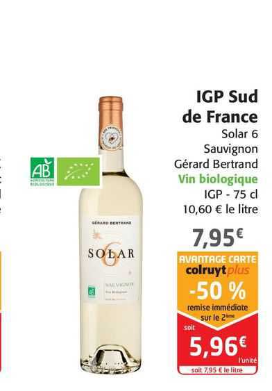 igp sud de france solar 6 gérard bertrand