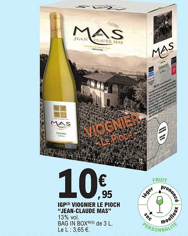 igp viognier le pioch "jean-claude mas"