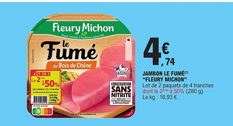 jambon le fumé "fleury michon"