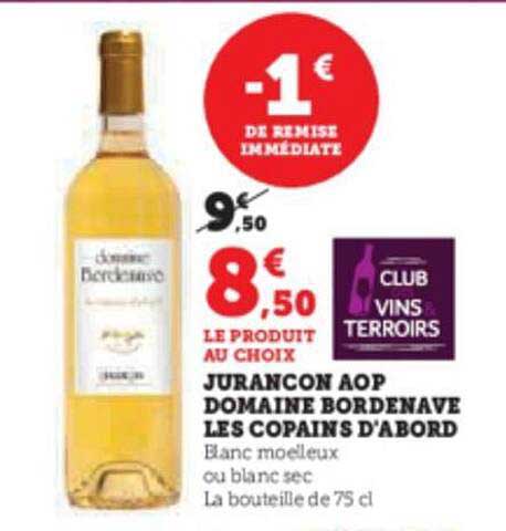 jurançon aop domaine bordenave les copains d'abord