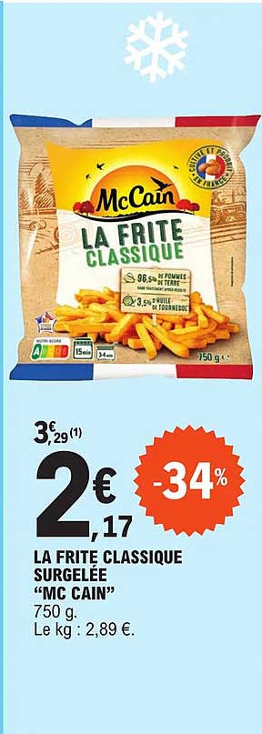 La Frite Classique Surgelée "mc Cain"