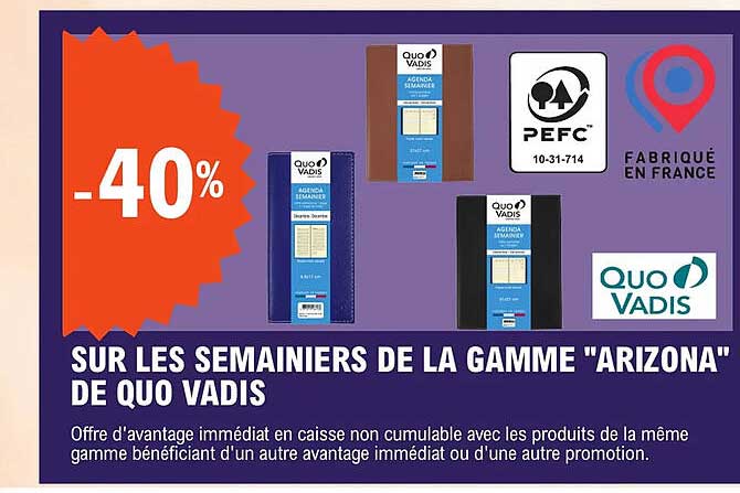 la gamme "arizona" de quo vadis