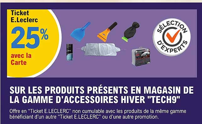 la gamme d'accessoires hiver "tech9"