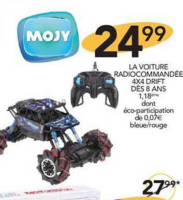 la voiture radiocommandée 4x4 drift dès 8 ans mojy