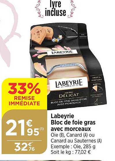 Labeyrie Bloc De Foie Gras Avec Morceaux