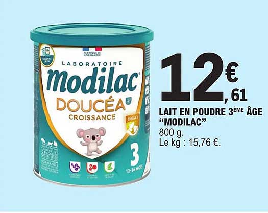 lait en poudre 3ème âge "modilac"