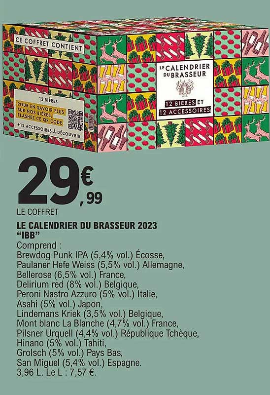 Le Calendrier Du Brasseur 2023 "ibb"
