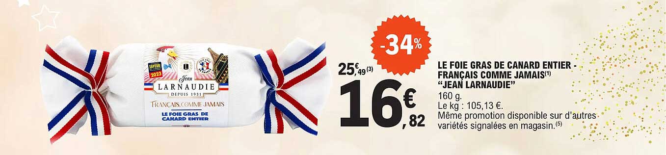 le foie gras de canard entier français comme jamais "jean larnaudie"