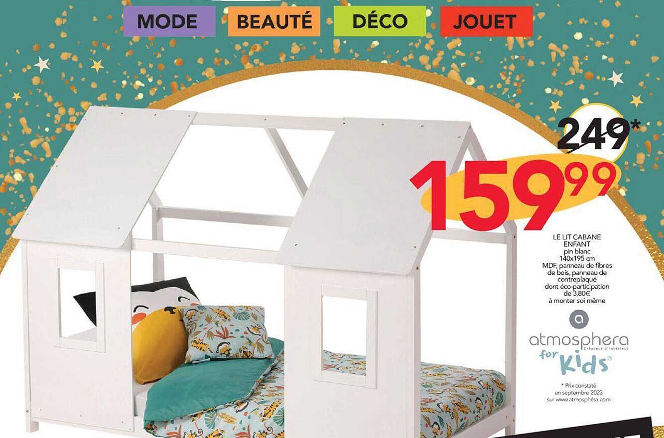 le lit cabane enfant atmosphera for kids