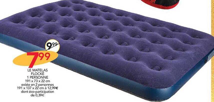 le matelas flocké 1 personne