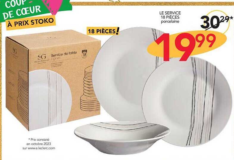 Le Service 18 Pièces
