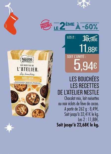 les bouchées les recettes de l'atelier nestlé