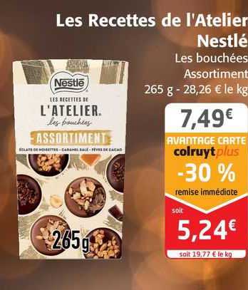 les recettes de l'atelier nestlé
