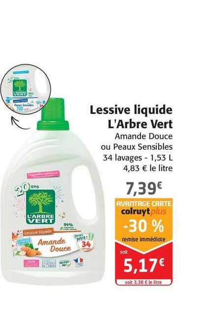 lessive liquide l'arbre vert
