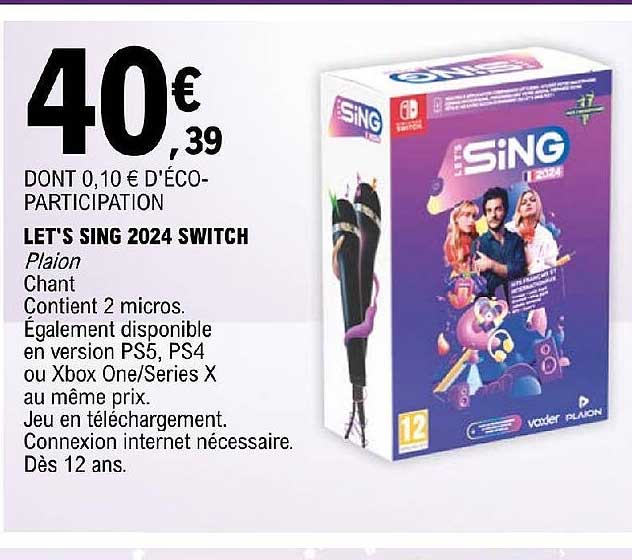 let's sing 2024 switch