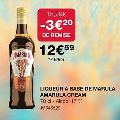 Liqueur à Base De Marula Amarula Cream