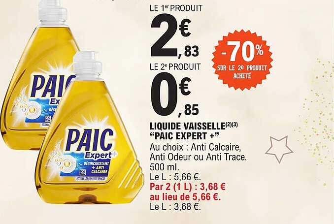 Liquide Vaisselle "paic Expert+"