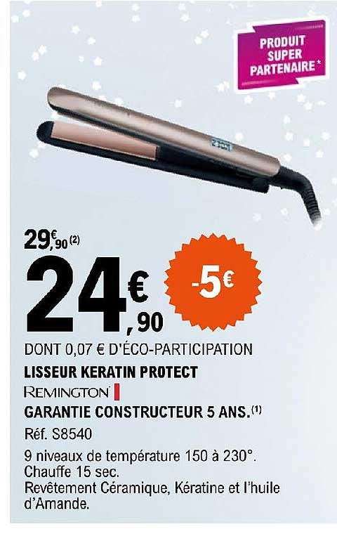 lisseur keratin protect remington