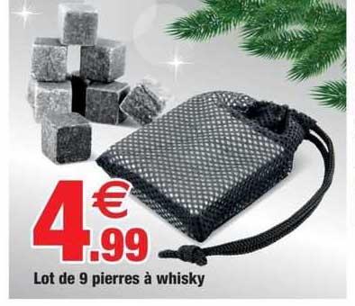 lot de 9 pierres à whisky