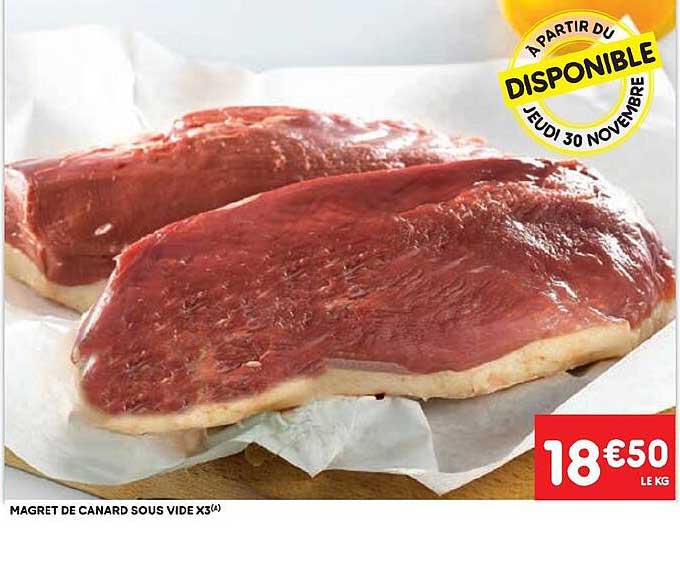 magret de canard sous vide x 3