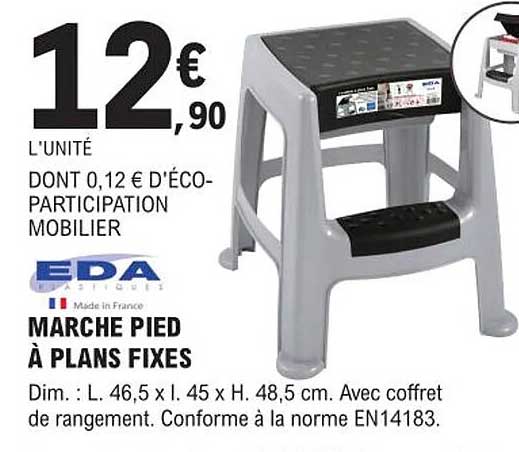 marche pied à plans fixes eda