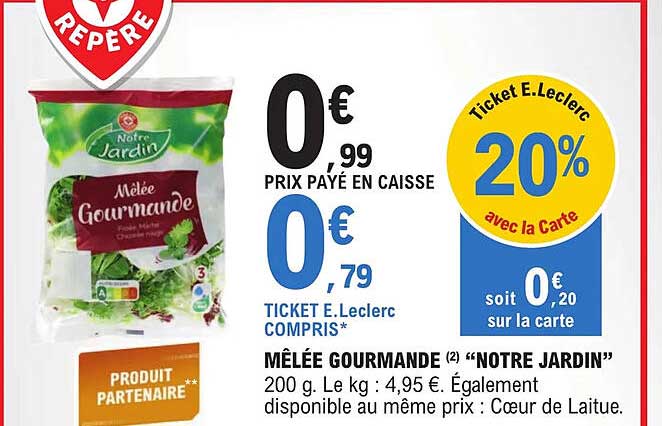mêlée gourmande "notre jardin"