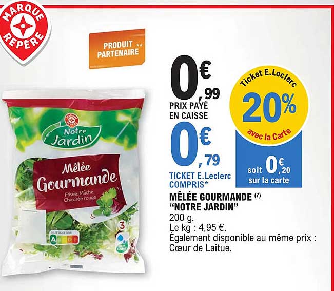 mêlée gourmande "notre jardin"