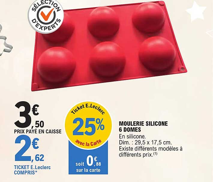 moulerie silicone 6 domes