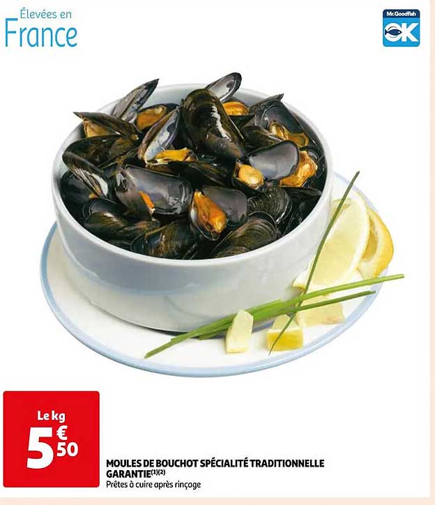 moules de bouchot spécialité traditionnelle garantie