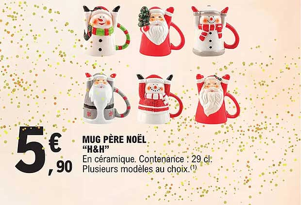 mug père noël "h&h"