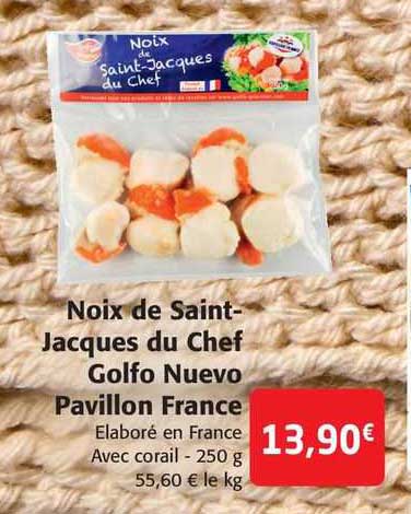 noix de saint-jacques du chef golfo nuevo pavillon france
