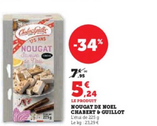 nougat de noël chabert & guillot