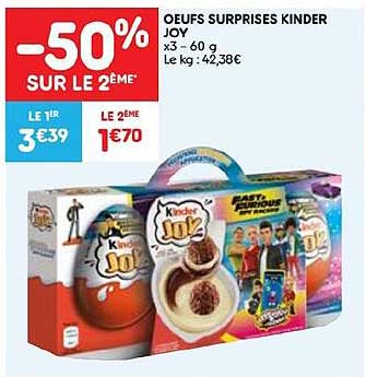 œufs surprises kinder joy