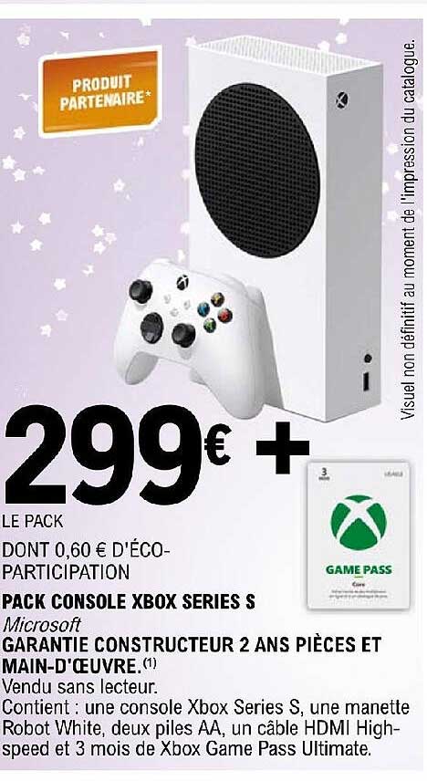 pack console xbox séries 4