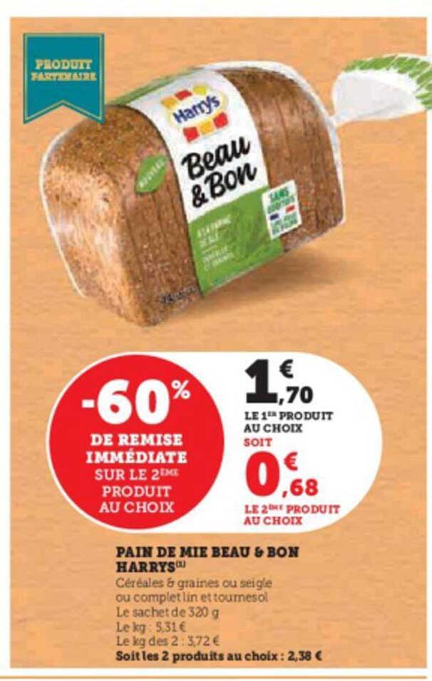 pain de mie beau & bon harrys