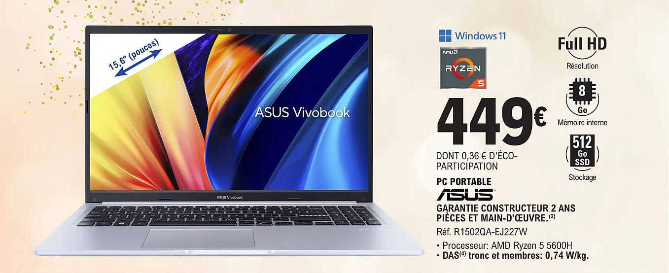 Pc Portable 15,6" Asus