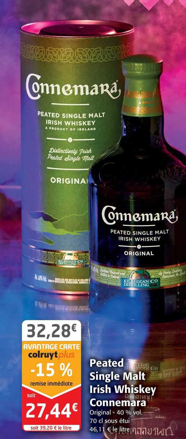 peated single malt irish whiskey connemara