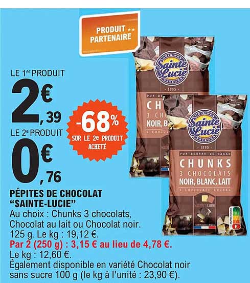 Pépites De Chocolat "sainte-lucie"