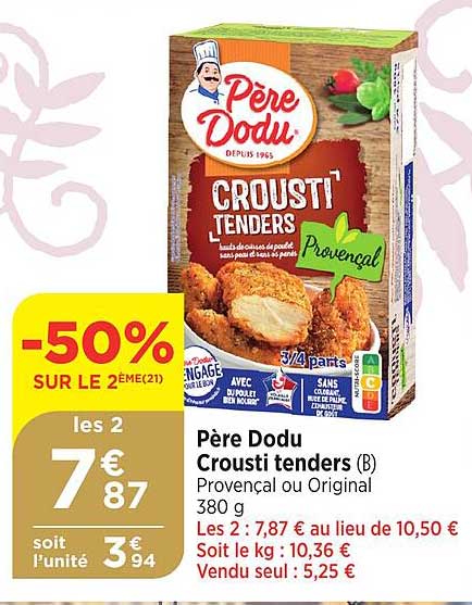 père dodu crousti tenders